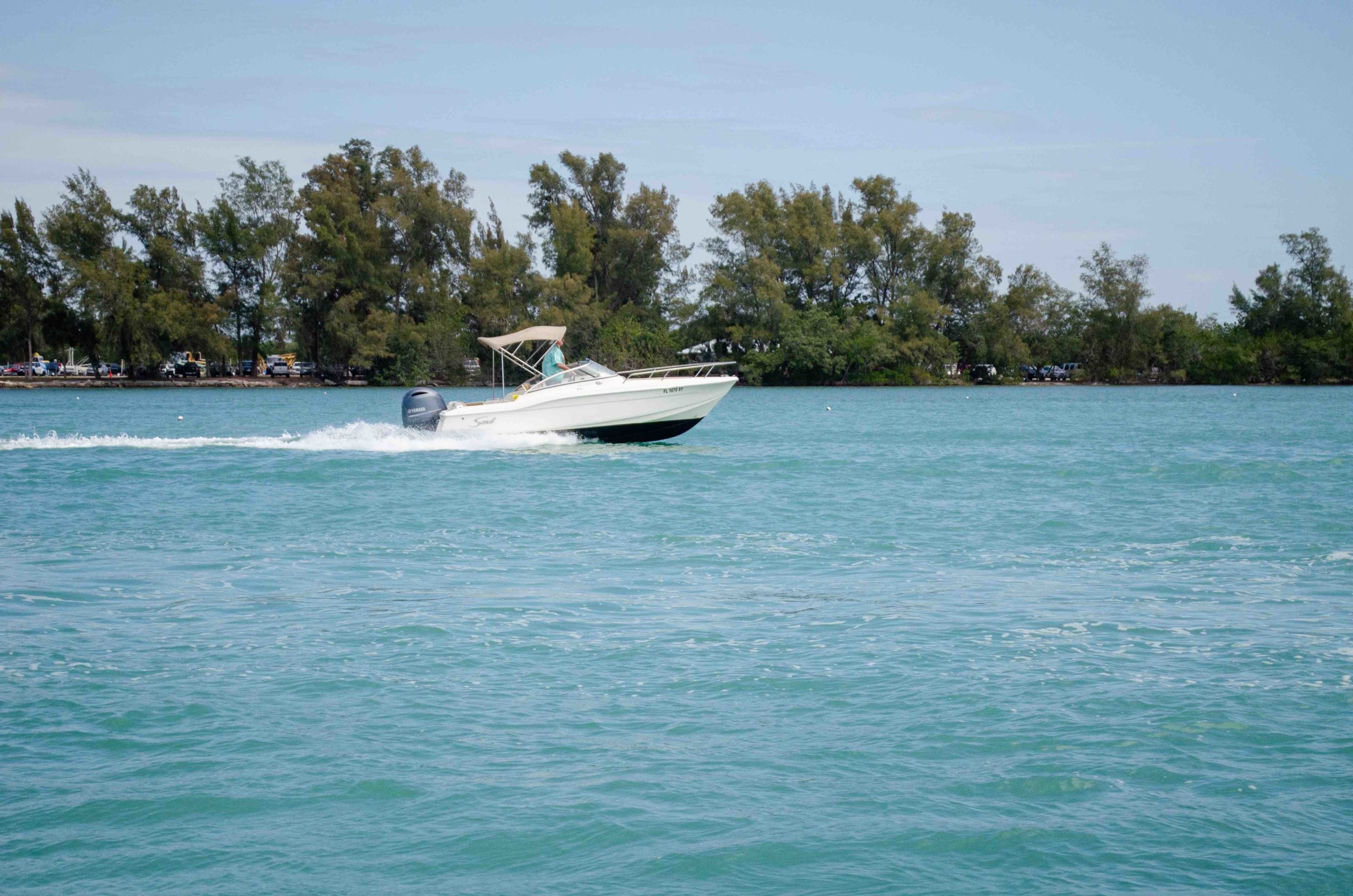 Boating accidents can have a long-lasting impact. Boat pictured traveling on the open water.