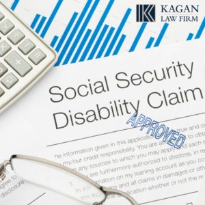 Graphic illustrating social security disability denial and approval.